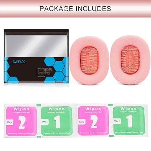 GEVO Pink Replacement Ear Cushions for AirPods Max 1 & 2 Headphones | Memory Foam & Magnetic Attachment thumbnail 9