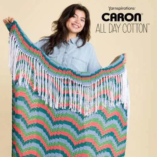 Caron All Day Cotton Yarn for Crocheting 100g/3.5oz | Soft Mercerized Cotton for All Projects thumbnail 9