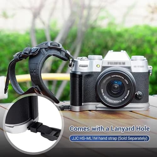 JJC Metal Hand Grip L-Shape Handle for Fujifilm X-T50 Camera, Black | Arca Swiss Quick Release Base & 1/4''-20 Tripod Hole thumbnail 7