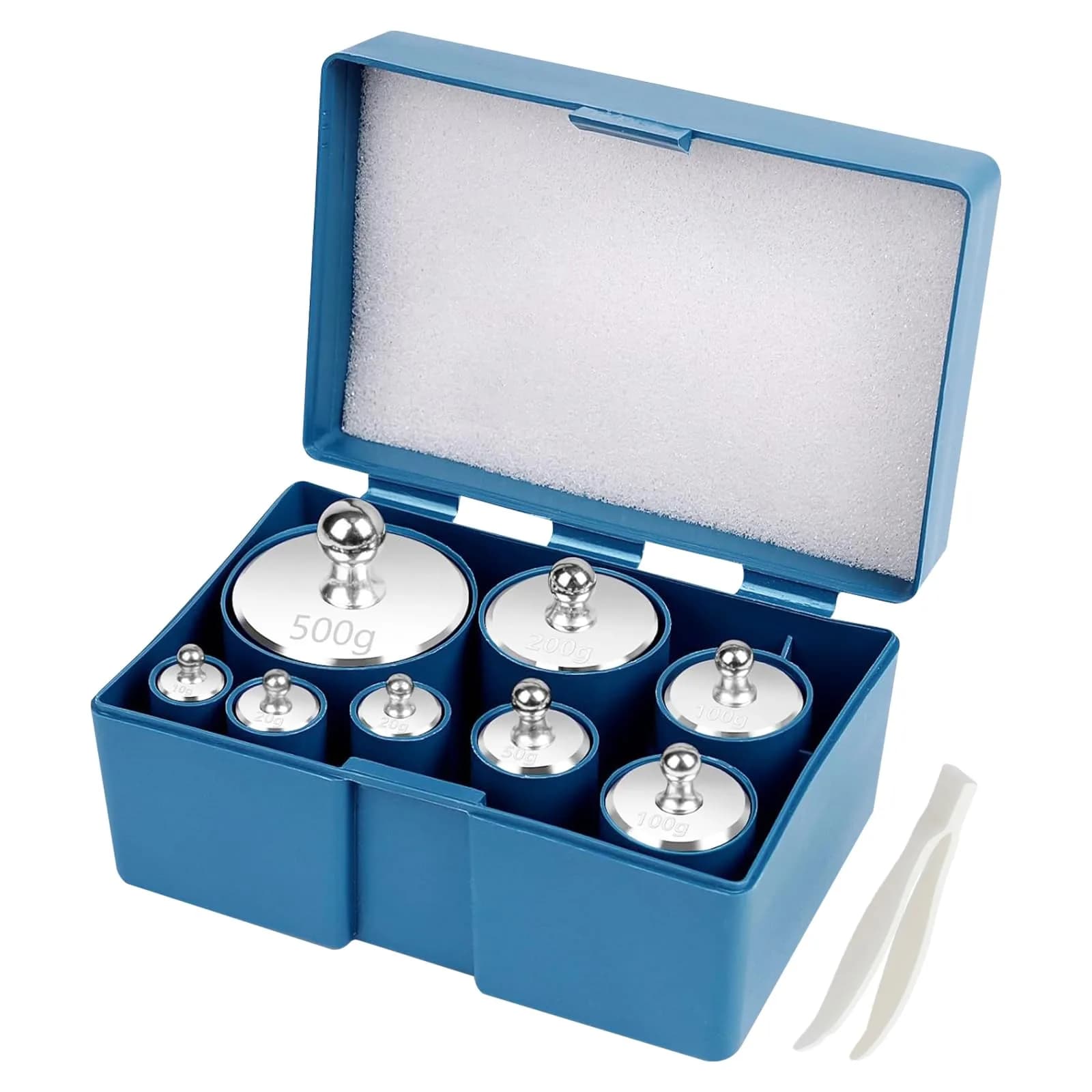 UCEC Calibration Weights for Digital Scale 10mg-100g | Precision Stainless Steel Kit with Tweezers — 1000g Set