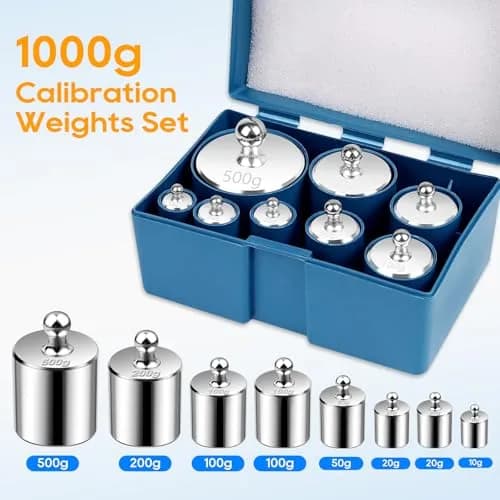UCEC Calibration Weight Set 1000g with Case and Tweezers | Precision Measuring for Digital Scales thumbnail 2