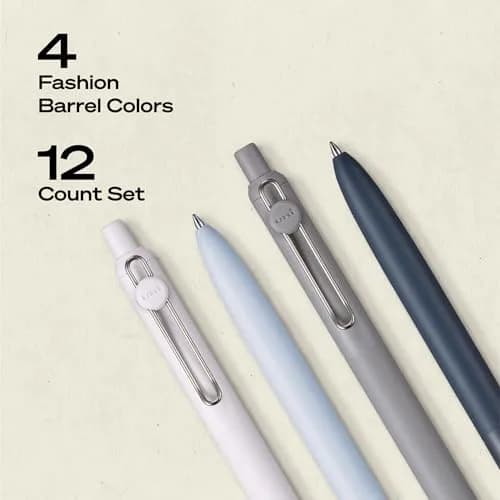 Uni-Ball Zento Gel Pens, Black Ink, 0.7mm Medium Point, Pack of 12 | Smooth Writing for Journaling, Office & School thumbnail 5