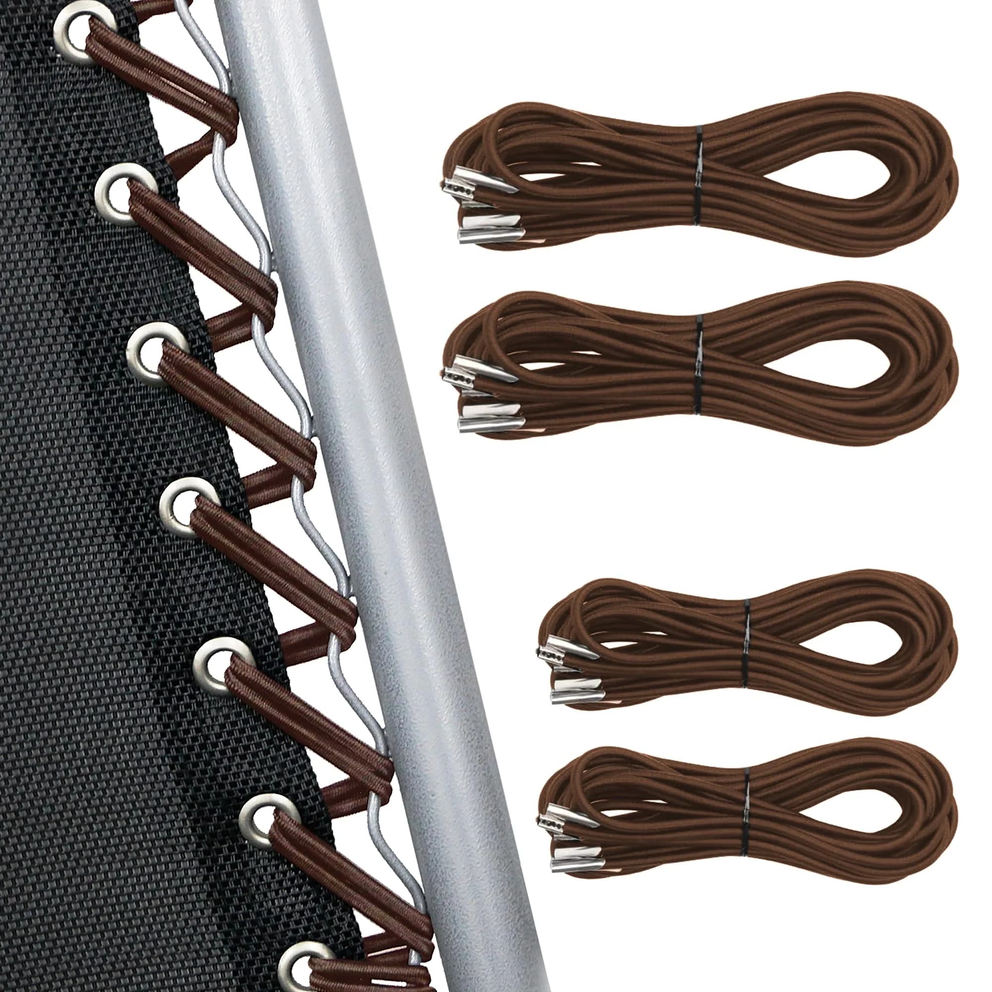 UNEEDE Black Zero Gravity Chair Replacement Cord Set | Universal Repair Kit for Outdoor Lounge Chairs — Brown