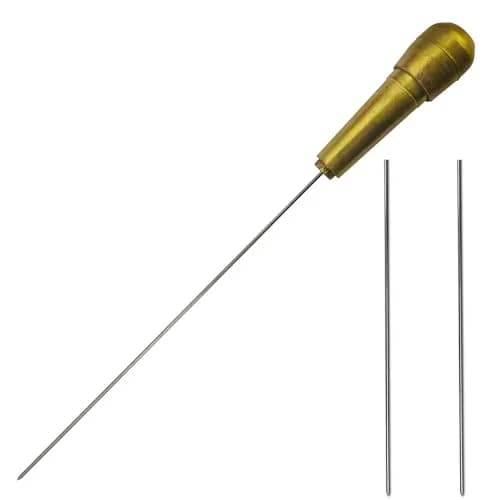 Asbrot Upgrade 3P - Poke Pin Pusher, 3D Printer Nozzle Cleaning Kit, Zinc Alloy Handle with 3 Pin, Dia 1.6mm by L 210mm thumbnail 1