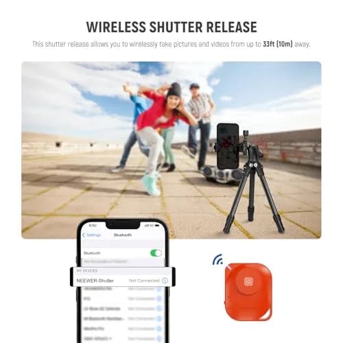 NEEWER TP09 Carbon Fiber Mini Tripod 20" | Lightweight Travel Desktop Stand with Ball Head & Phone Holder thumbnail 8