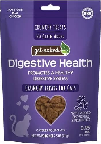 Get Naked Biteables Daily Crunchy Cat Treats for Digestive Health, Chicken Flavor, 170g (6oz) | Grain-Free Probiotic Cat Snacks thumbnail 1