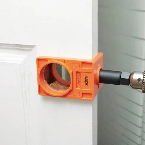 KATA Door Lock Installation Kit for Door Knob & Deadbolt, 25mm (1") & 54mm (2-1/8") Hole Saws | DIY Wood Door Lock Jig thumbnail 9