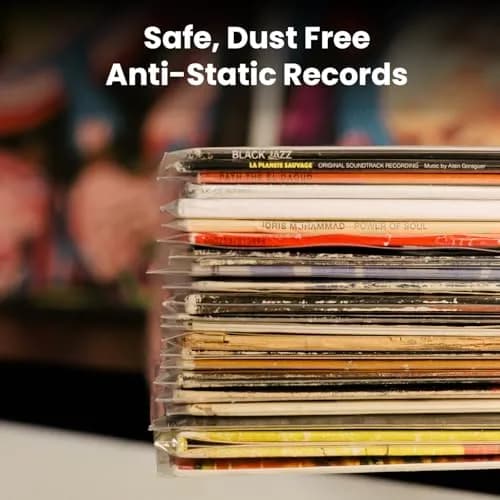 EVEO Outer Vinyl Record Sleeves 100 Count | Crystal Clear Polypropylene for LP Protection thumbnail 6