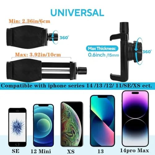 HOYXUN Magnetic Phone Holder for Gym, Heavy Duty 360° Adjustable Metal Arm | Strong Magnet & Multi-Angle Support thumbnail 4