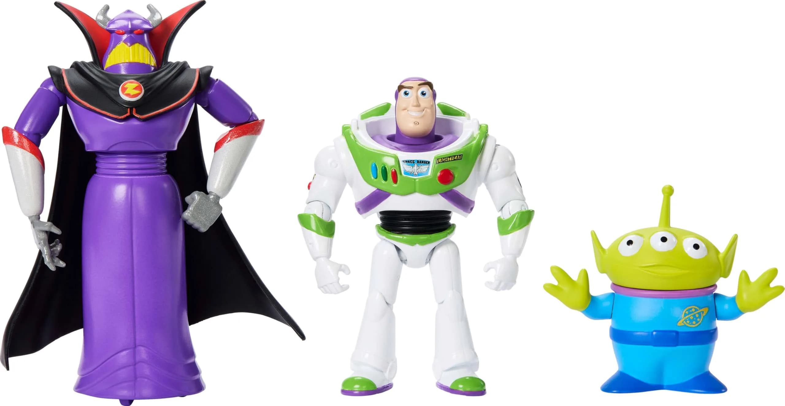 Mattel Toy Story Intergalactic 3-Pack Action Figures | Buzz, Zurg & Alien, 4-Inch Scale, Posable Toys - main product image