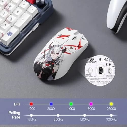 Redragon M916AK Wireless Mouse 42G | 26K DPI Ultra-Light Gaming Mouse for PC thumbnail 8