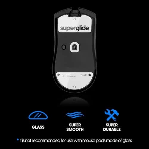 Pulsar Gaming Gears Superglide Type-C Skates for Viper v3 Pro, White | Micro-Textured Speed & Glide thumbnail 3