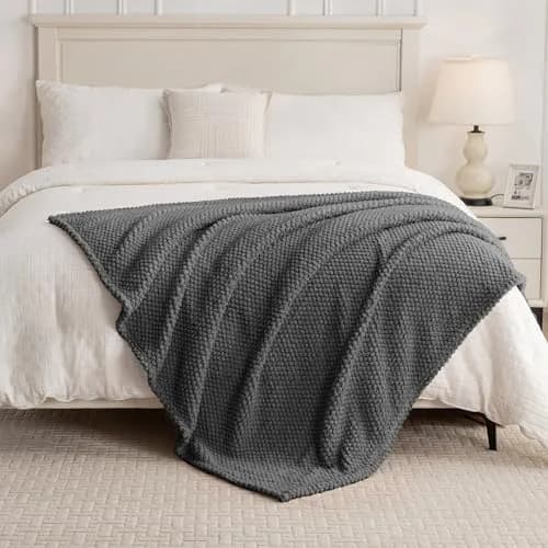 Jungle Star Super Soft Large Queen Blanket 204x204 cm (90x90 in) | Cozy Fleece Fluffy Blanket for Aesthetic Home Decor thumbnail 2