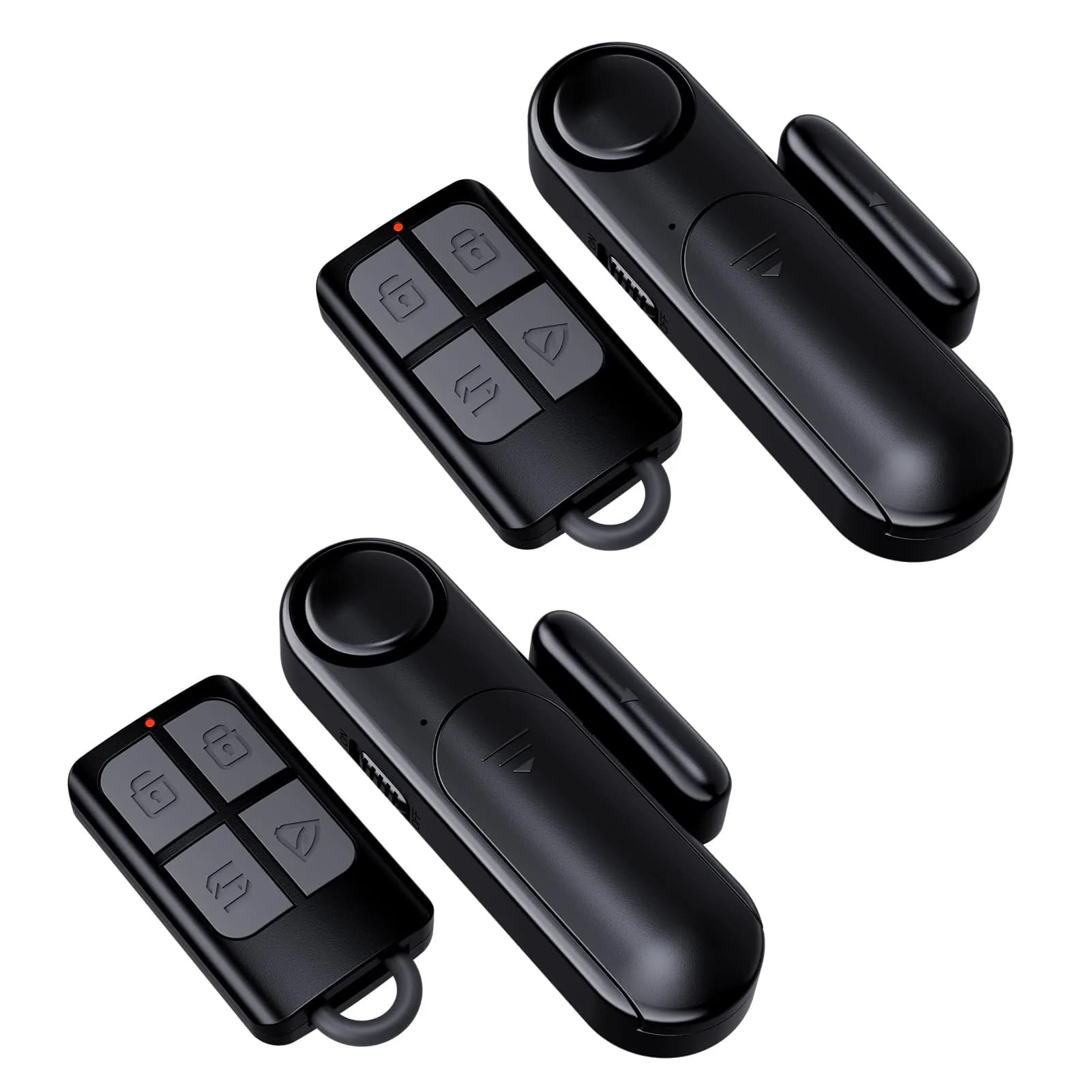 METAK Wireless Door and Window Alarm 2-Pack | 120dB Loud Alert with Remote Control