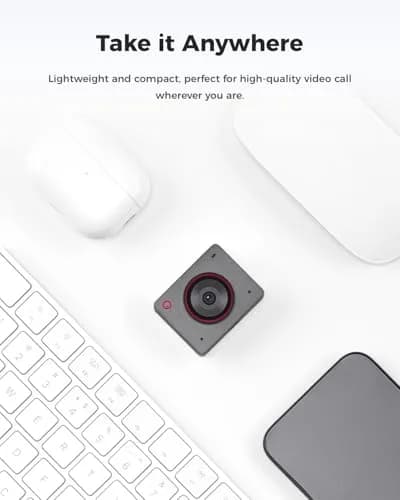OBSBOT Meet 2-4K Webcam for PC with 1/2" Sensor, AI Framing & Autofocus | 4K Clarity, AI Features, Compact Design thumbnail 8