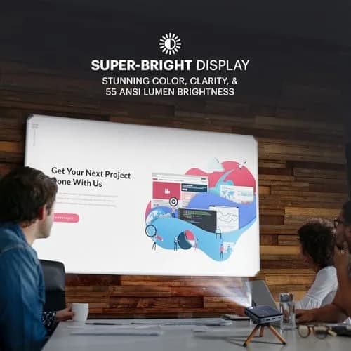 KODAK Luma 150 Portable Mini Projector | Battery Powered, 150" Screen, Built-in Speaker thumbnail 3