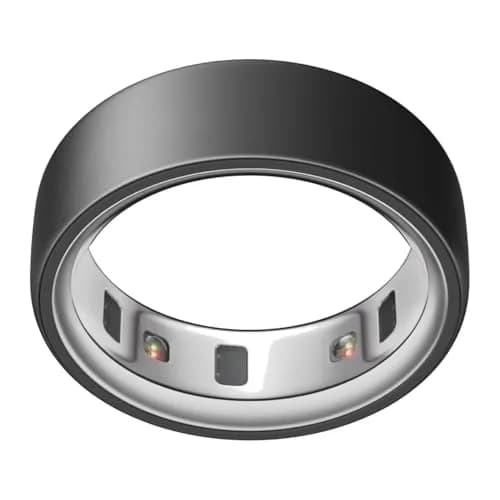 OURA Ring 4 Stealth Size 4 Smart Ring | Sleep, Activity, Women’s Health, AI Advisor — Metallic / Stealth / 4