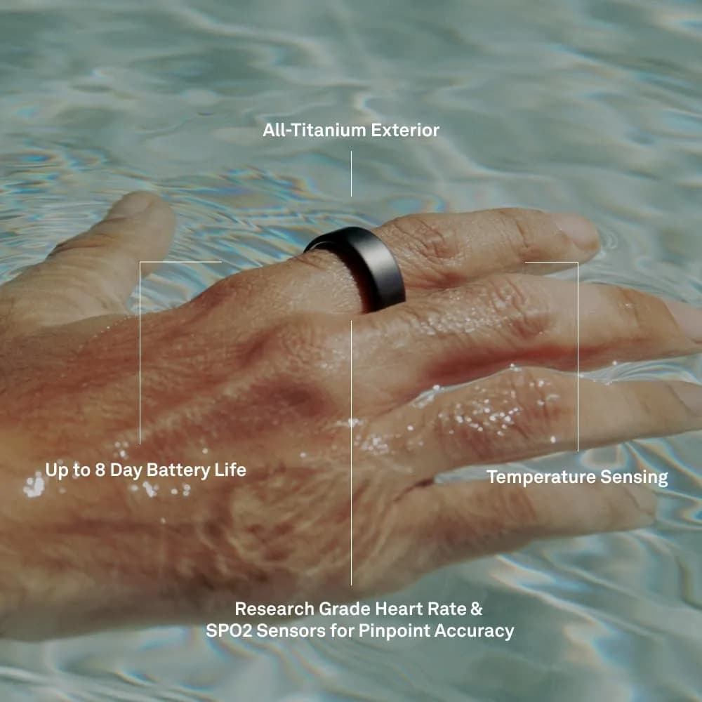 OURA Ring 4 Stealth Size 4 Smart Ring | Sleep, Activity, Women’s Health, AI Advisor thumbnail 4