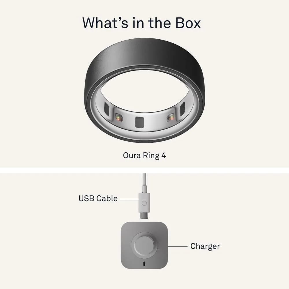 OURA Ring 4 Stealth Size 4 Smart Ring | Sleep, Activity, Women’s Health, AI Advisor thumbnail 8