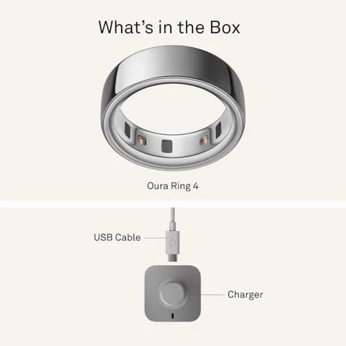 Oura Ring 4 Silver Size 13 | Smart Ring for Sleep, Activity, Women's Health, AI Advisor thumbnail 9