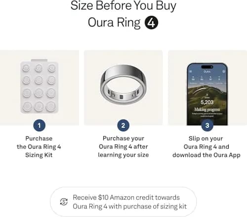 Oura Ring 4 Silver Size 13 | Smart Ring for Sleep, Activity, Women's Health, AI Advisor thumbnail 3