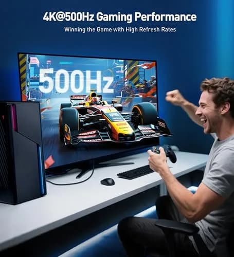Cable Matters VESA Certified 54Gbps DisplayPort 2.1 Cable 3m (9.8ft) | 8K 165Hz / 4K 500Hz Video thumbnail 3