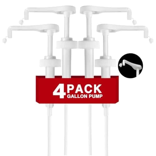 DupakSYS 4Pcs 38-400 Leak Proof Gallon Jug Syrup Pump Dispenser | Fits 1 Gallon Bottles thumbnail 1