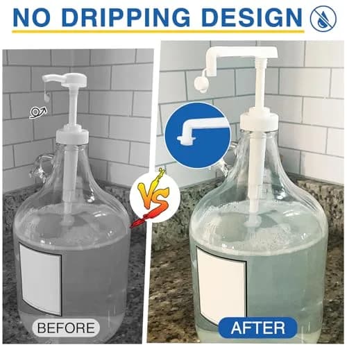 DupakSYS 4Pcs 38-400 Leak Proof Gallon Jug Syrup Pump Dispenser | Fits 1 Gallon Bottles thumbnail 6