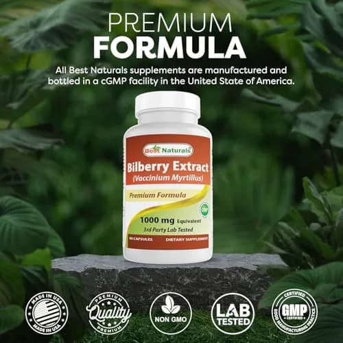 Best Naturals Bilberry 1000 Mg 270 Capsules | Supports Eye & Circulatory Health thumbnail 5