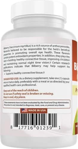 Best Naturals Bilberry 1000 Mg 270 Capsules | Supports Eye & Circulatory Health thumbnail 7