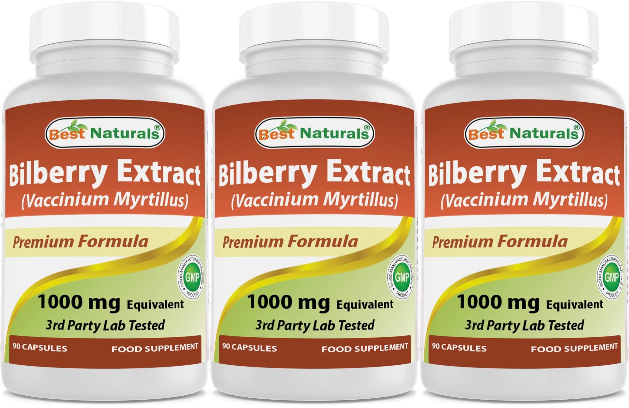 Best Naturals Bilberry 1000 Mg 270 Capsules | Supports Eye & Circulatory Health