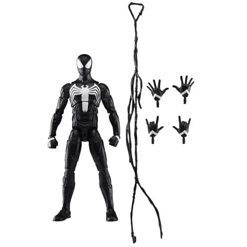 Marvel Legends Series Gamerverse Peter Parker Black Suit, Spider-Man 2 Video Game-Inspired Collectible 6 Inch Action Figure | Premium Design & Articulation thumbnail 1
