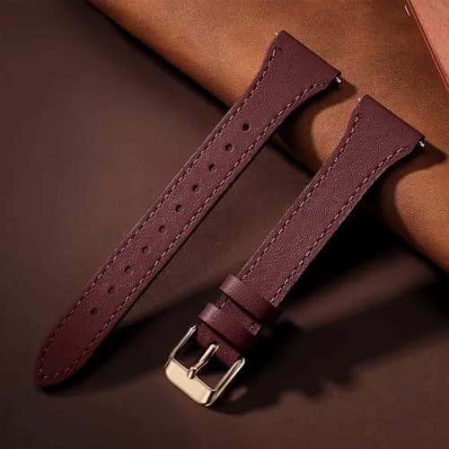 GEAK Slim Leather Band Compatible with Galaxy Watch 7/6/5/4/Active 2 | Genuine Leather, 20mm, Quick Release thumbnail 4