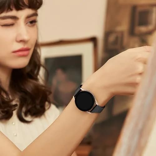 GEAK Slim Leather Band Compatible with Galaxy Watch 7/6/5/4/Active 2 40mm/44mm | Genuine Leather Strap with Quick Release thumbnail 6