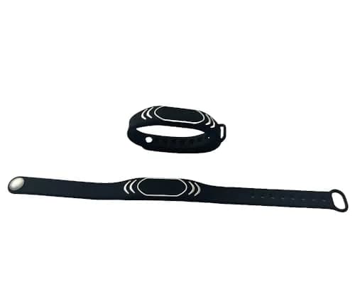 JWFKWNH 5Pcs NFC Wristband Waterproof RFID Access Control Bracelet Black | NFC Tag 13.56MHz thumbnail 2