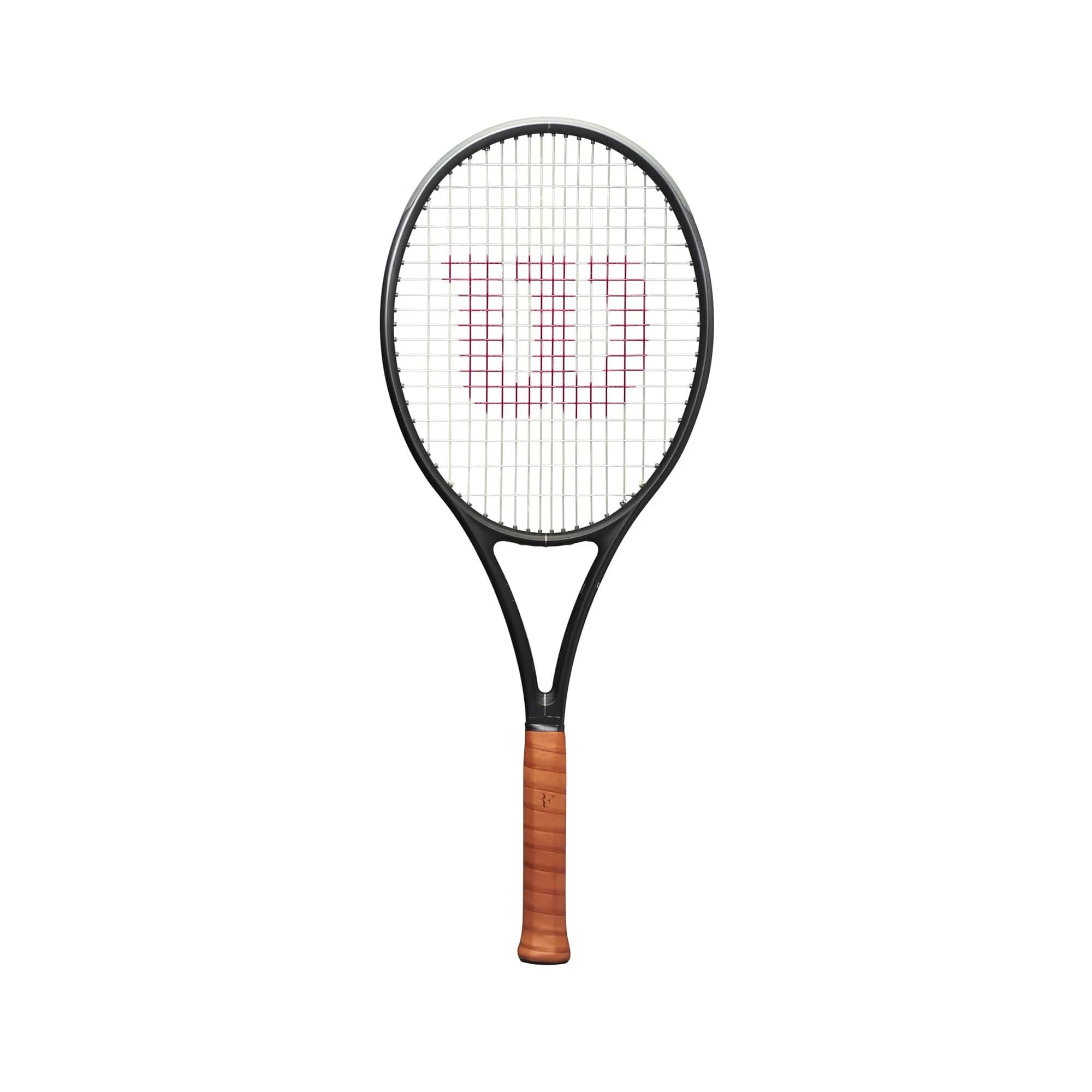 Wilson RF 01 Pro Tennis Racket - 4 1/4" Grip | Roger Federer's Versatile Performance — Black/Clay