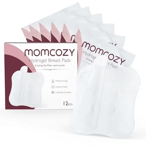 Momcozy Hydrogel Nursing Pads 12 Count | Cooling Relief for Sore Nipples thumbnail 1