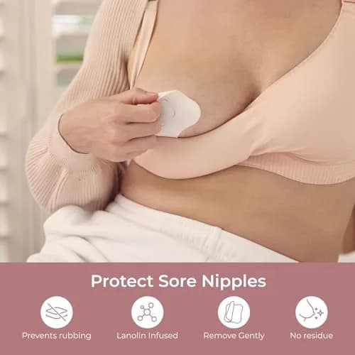Momcozy Hydrogel Nursing Pads 12 Count | Cooling Relief for Sore Nipples thumbnail 2