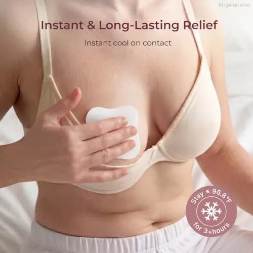 Momcozy Hydrogel Nursing Pads 12 Count | Cooling Relief for Sore Nipples thumbnail 4