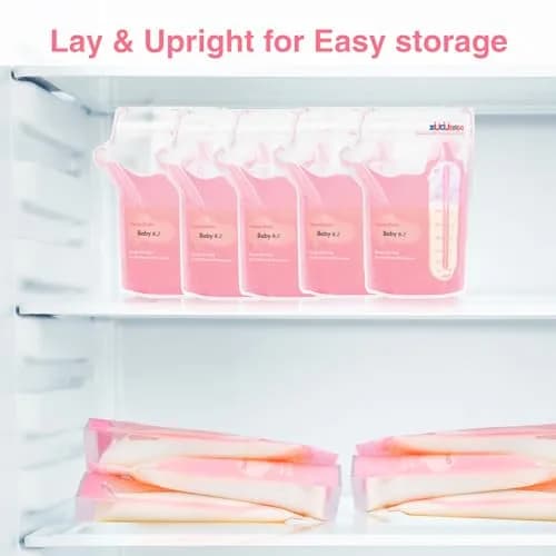 ZÜCÜBéBé Breastmilk Storage Bags 360 Count | 227ml (8oz) BPA-Free, Leakproof, Self-Standing with Pour Spout thumbnail 5