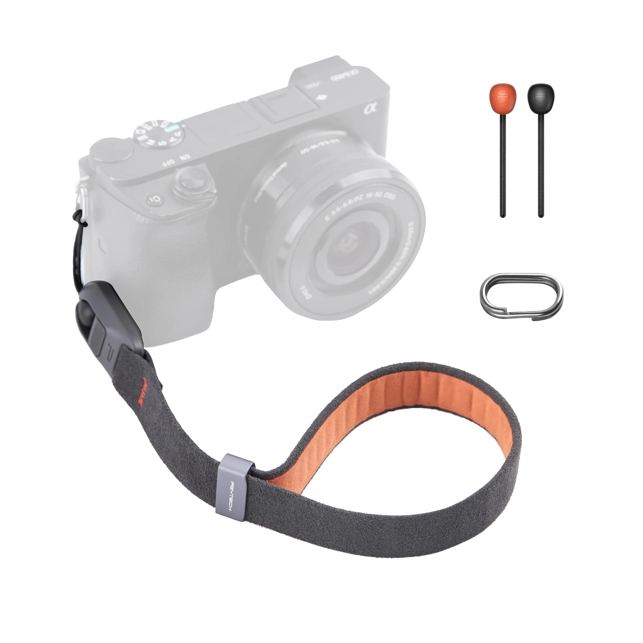 PGYTECH Camera Wrist Strap Air for Photographers | Quick Release Safety, 1000-1400mm, Deep Grey
