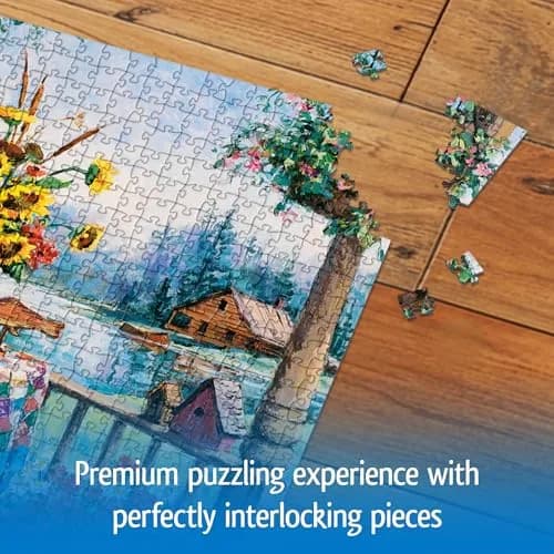 Wonder Forge Country Hideaway 1000 Piece Jigsaw Puzzle for Adults | Scenic Lakeside Scene, FSC-Certified, 27 x 20 inches thumbnail 5