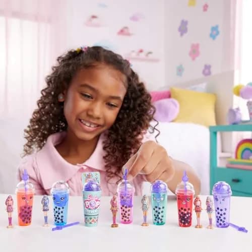 Barbie Mini Barbie Land 5-Pack Pop Reveal Dolls, 1.5-inch Mini Doll with Surprise Reveal & Sensory Play Piece (Styles May Vary) thumbnail 7
