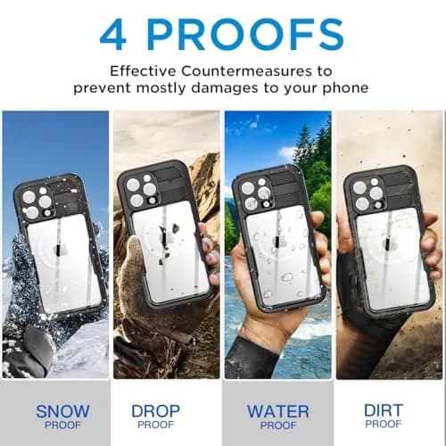 AICase Waterproof Case for iPhone 16 Pro Max 6.9-inch | IP68 Certified MagSafe Compatible thumbnail 4