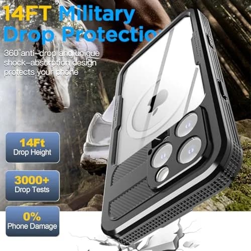 AICase Waterproof Case for iPhone 16 Pro Max 6.9-inch | IP68 Certified MagSafe Compatible thumbnail 7