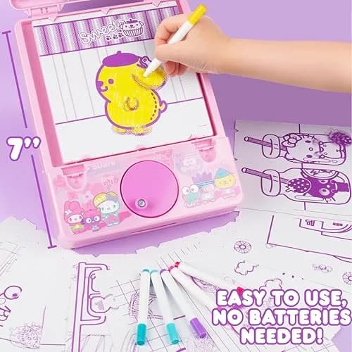 Hello Kitty and Friends Color Motion Animation Tablet | 20 Design Inserts, 6 Markers, Plastic thumbnail 6