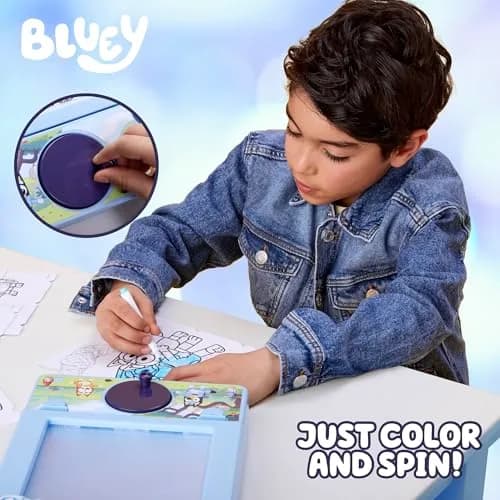 Bluey Color Motion Animation Tablet with 20 Design Inserts & 6 Markers | Interactive Drawing Pad for Kids thumbnail 3
