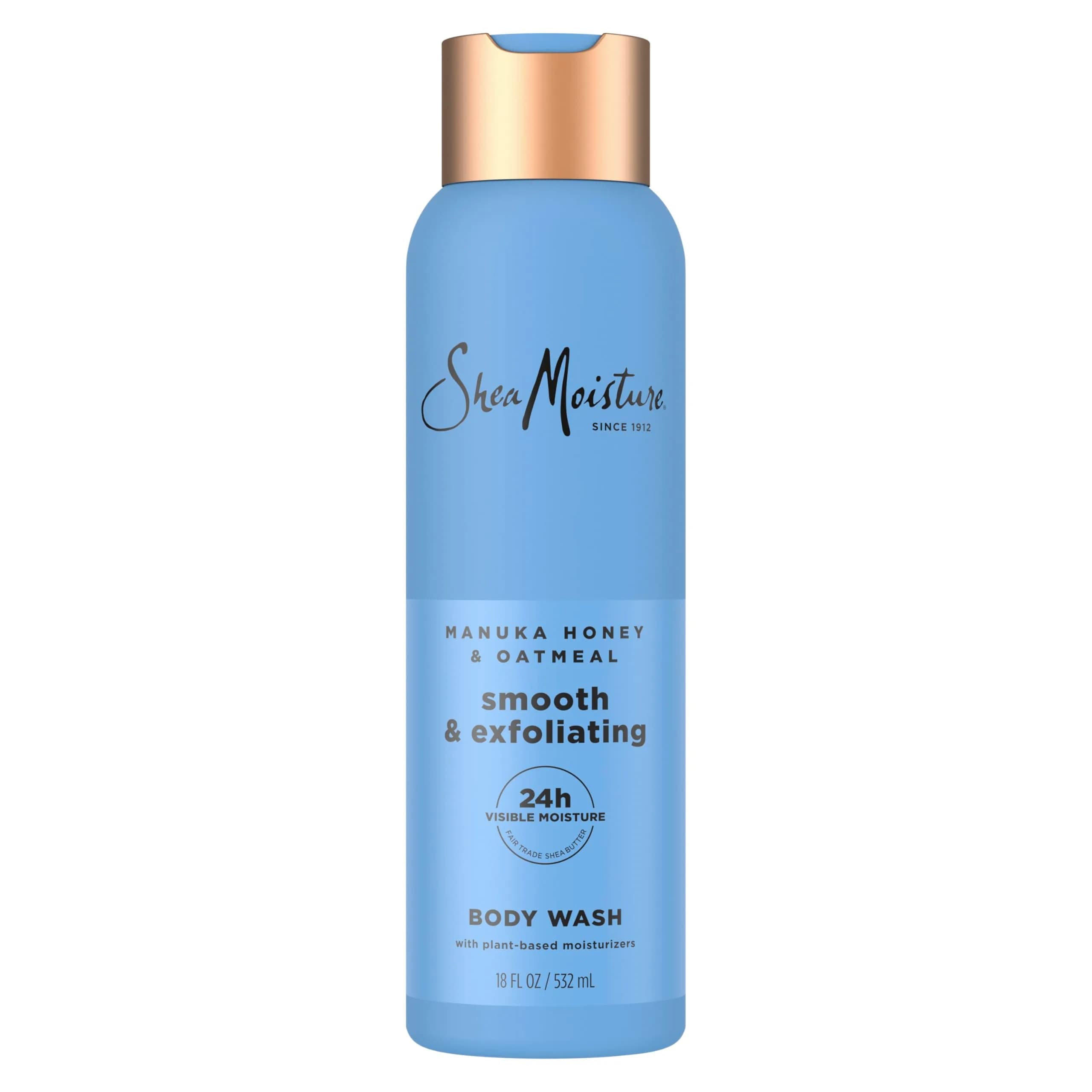 SheaMoisture African Black Soap Body Wash 532ml (18 Fl Oz) | Soothes & Clarifies Dry, Troubled Skin — White