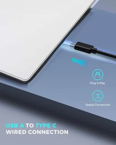 JOMAA Wired Touchpad with Multi-Gesture Control, Glass Panel & Aluminum Alloy Casing | 90x130mm thumbnail 4