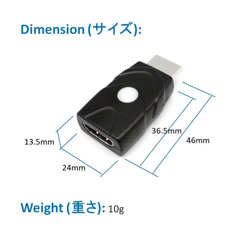 THWT HDMI 2.1 4K EDID Emulator (Model: 4K-EWB) | Supports SCDC, EDID Copying, HDCP Pass-Through, 4K@120Hz thumbnail 3